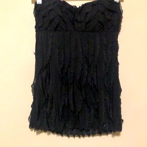 MY PRETTY black strapless flowy top! Super cute ready for summer! Size Small.